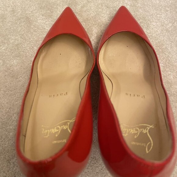 Christian Louboutin Pumps Heel Leather Red - Picture 6 of 16